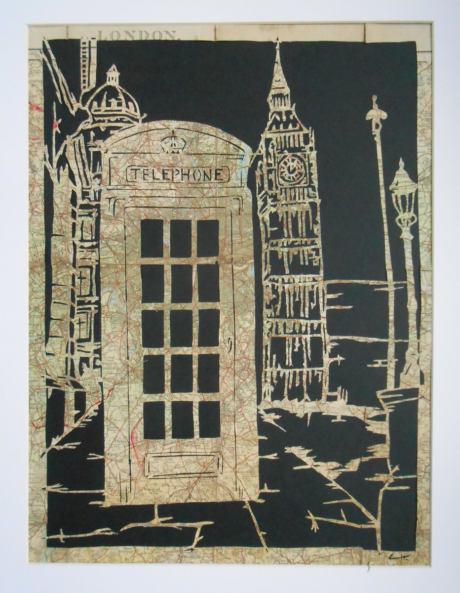 Handcut Linen Mapcut © Chris Knight 2013